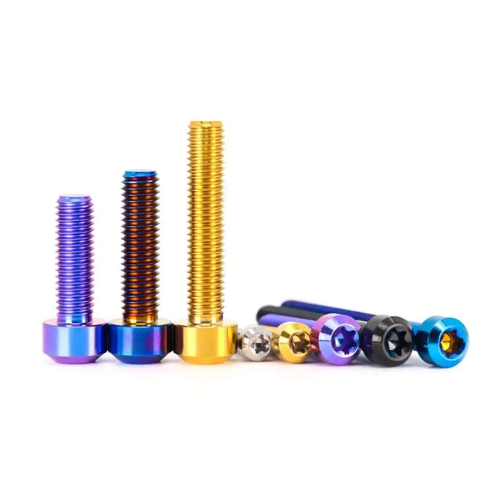 Titanium Alloy Torx Conical Taper Head Bolts M4 M5 M6 M8 M10 TC4 Fahrrad Schrauben Fasteners For Motorcycle Bike Modification