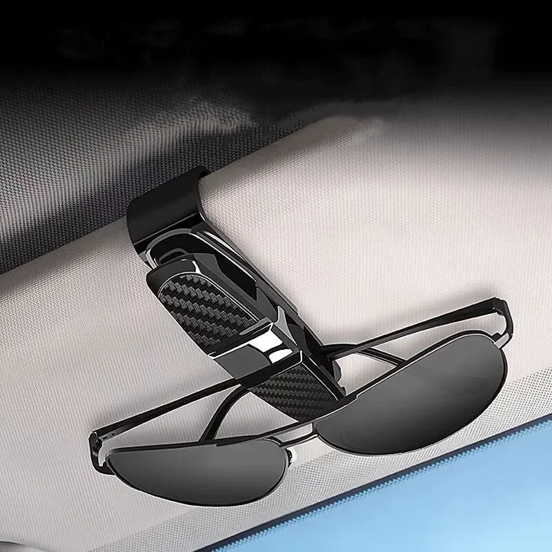 Universal Car Sun Visor Glasses Box Sunglasses Clip Card and Ticket Holder Stand Fastener Eyeglasses Organizer Car Accessories