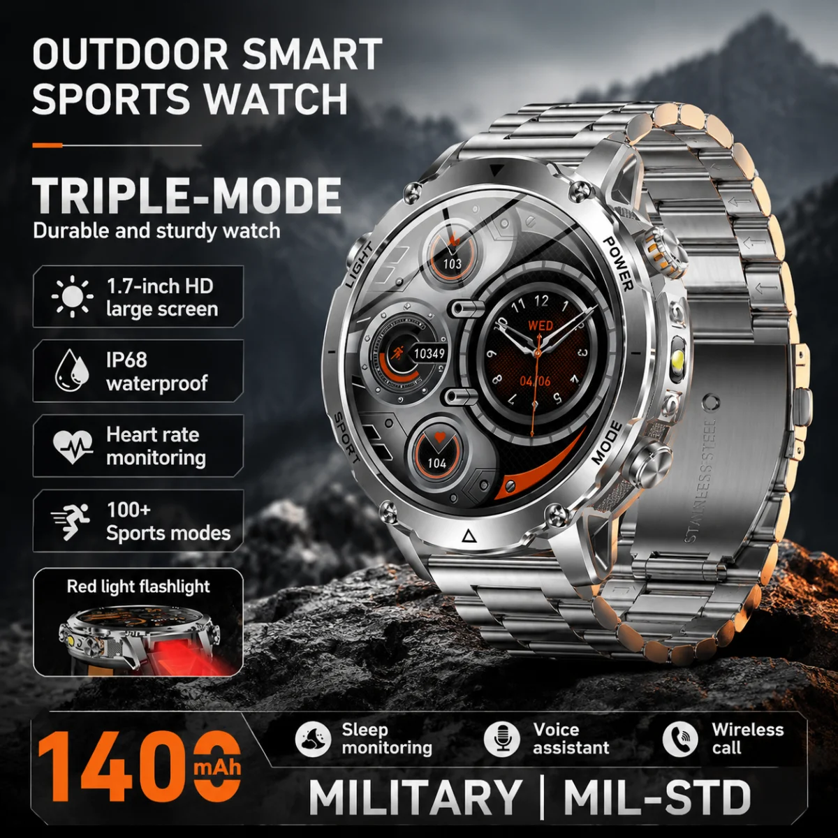 Intervalometer Timer - TANK Ultra Outdoor Smartwatch 1400mAh Akku