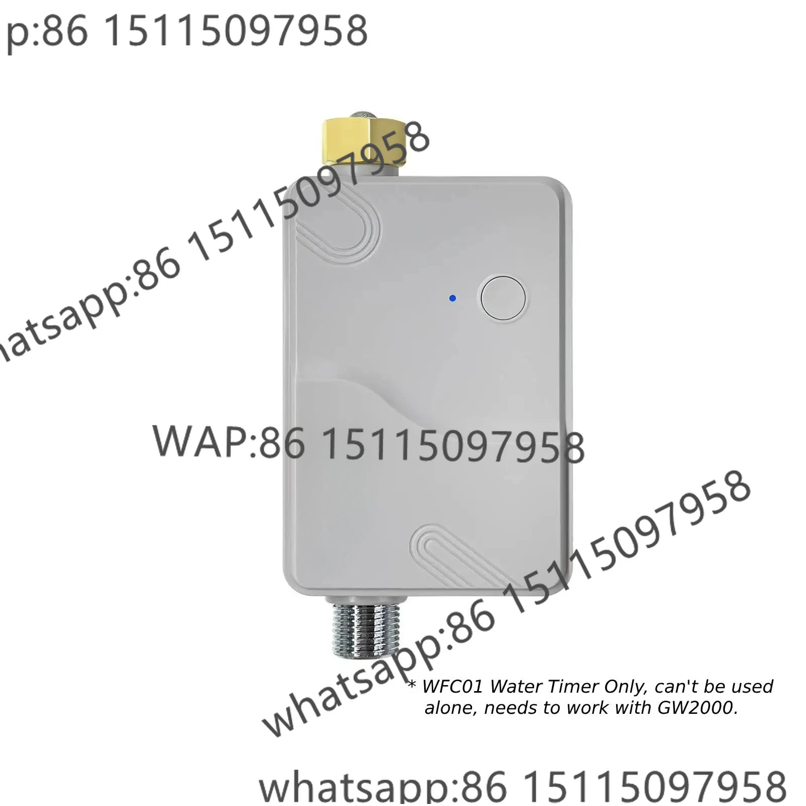 

Ecowitt WFC01 Smart Watering Timer, WittFlow Sprinkler Timer, Smart Water Valve, Self Watering Timer, for Outdoor/Lawn/Garden