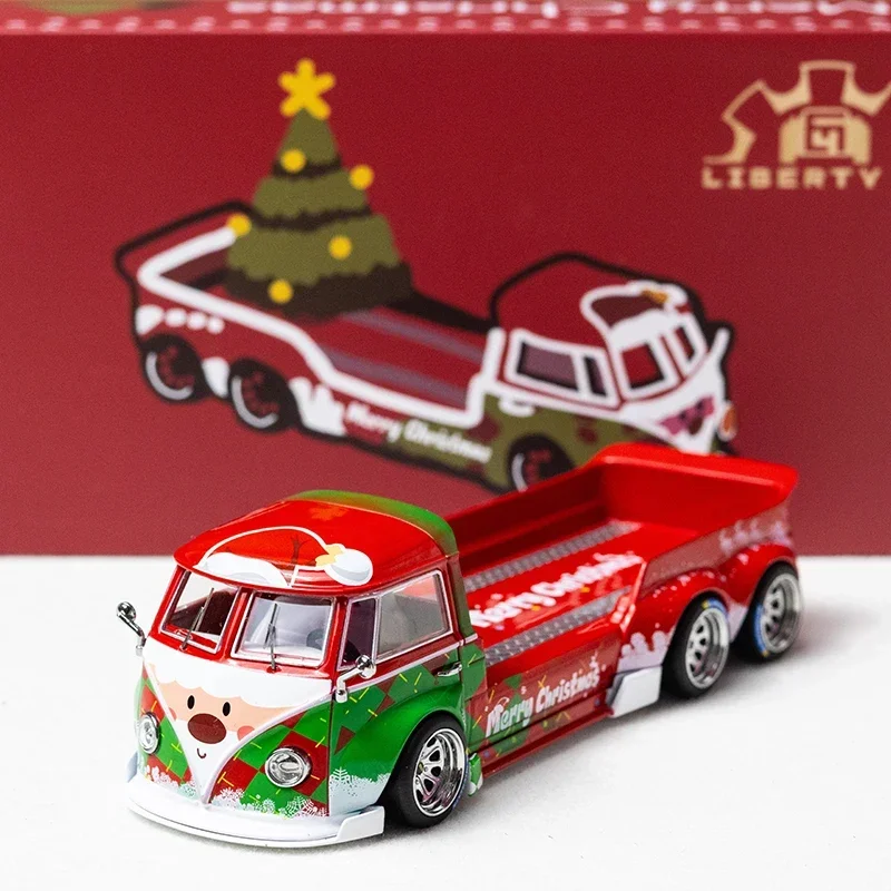 Liberty64 1/64 Nieuwe Volkswagen T1 Kever Pickup Legering Speelgoed Motorvoertuig Diecast Metaal Model Geschenken