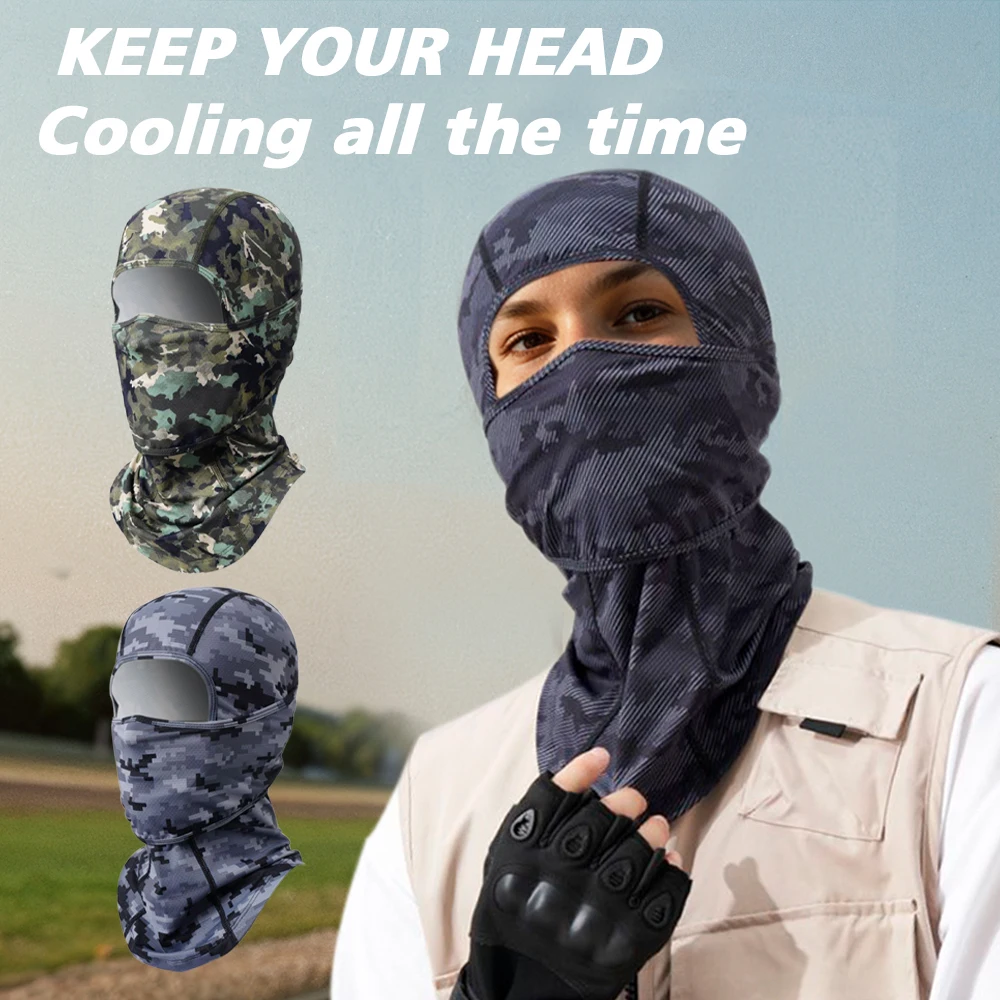 1/2 pz passamontagna maschera integrale Camo Serise protezione solare traspirante collo regolabile coperture per le donne ciclismo pesca all'aperto