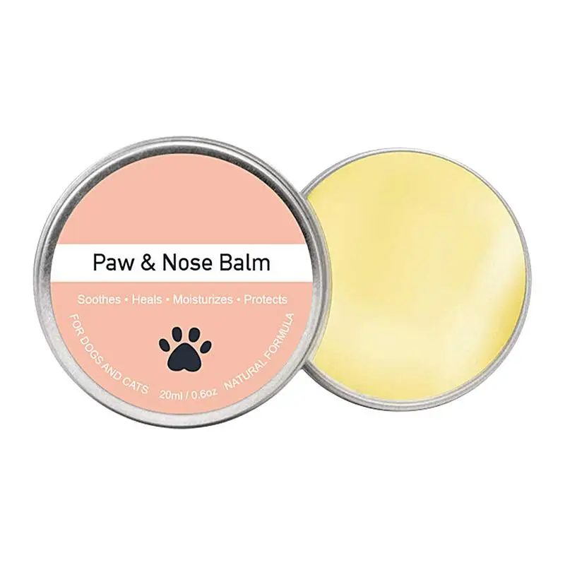 Paw Pad Balm 20ml Natural Foot Balm Cat Nose Cream Cracked Dog Paw Wax Dog Foot Pad Balm Puppy Paw Cream For Extreme Weather