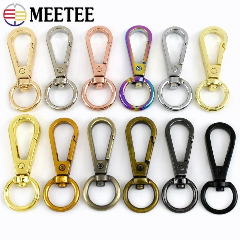 10-100Pcs 13mm Bag Metal Buckles for Strap Dog Collar Swivel Lobster Clasp Handbag KeyChain Trigger Snap Hook DIY Accessories