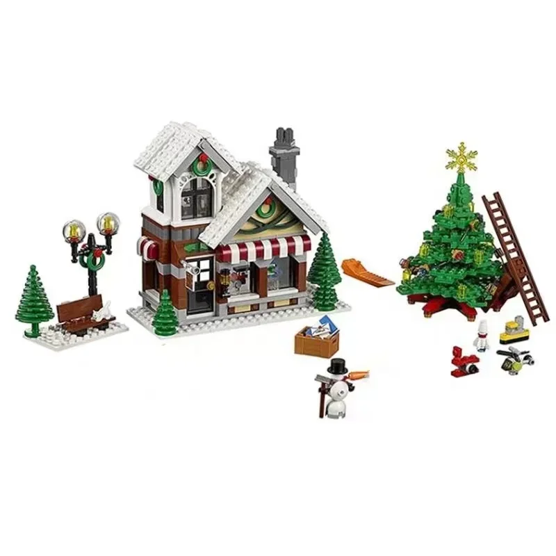 945pcs Winter Village Toy Shop Building Blocks Model Fit 10249 Toys for Children Christmas Gift