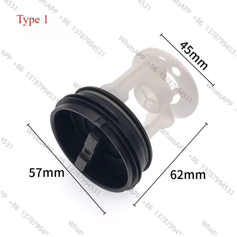 1Pcs for Automatic Drum washing machine drain pump plastic plug filter parts
