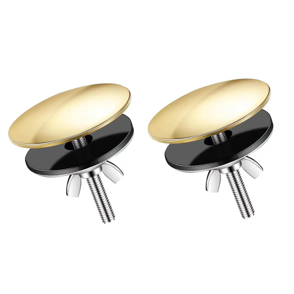 

2 Stainless Steel Kitchen Sink Faucet Hole Cover Basin Hole Sealing Plug Gold/gray/bronze For 12-49mm Hole Diameter Sink Stopper