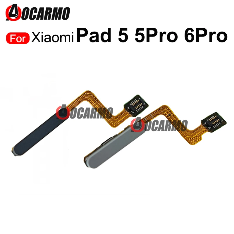 Black Blue Silver Fingerprint Home Button Sensor Flex Cable Replacement Repair Parts For Xiaomi Pad 5 6 Pro Mi Pad5Pro