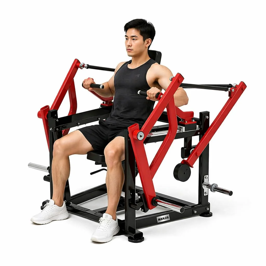 Factory Direct Supply Commercial Gym Fitness Equipment with Strong Framework Strength Training Plate Loaded Chest Press Machine