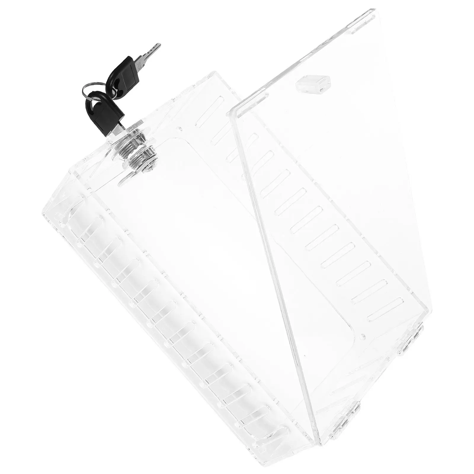 

1Set Thermostat Lock Box Clear Plastic Wall Protective Cover Keyed Lock Universal Guard for Thermostat Replacement Accessory