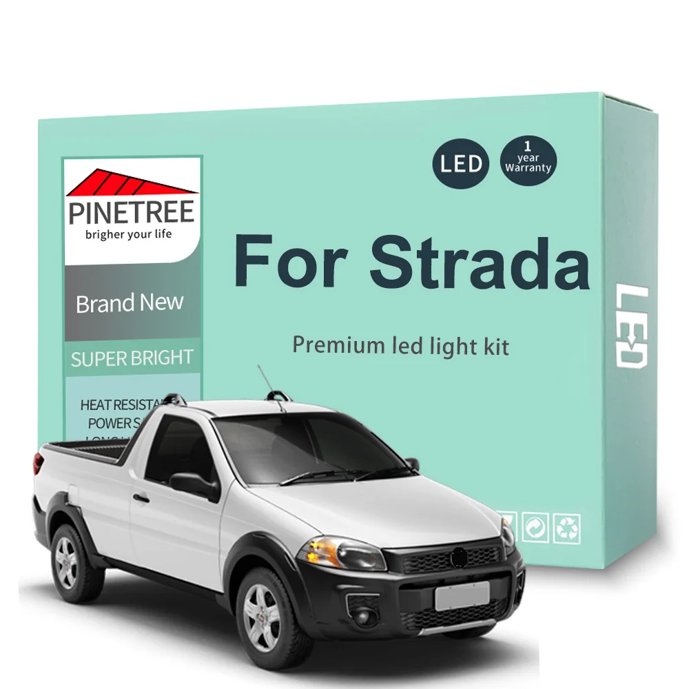 

4Pcs Led Interior Light Kit For Fiat Strada 1998-2019 2020 2021 Led Bulbs Dome License Plate Canbus