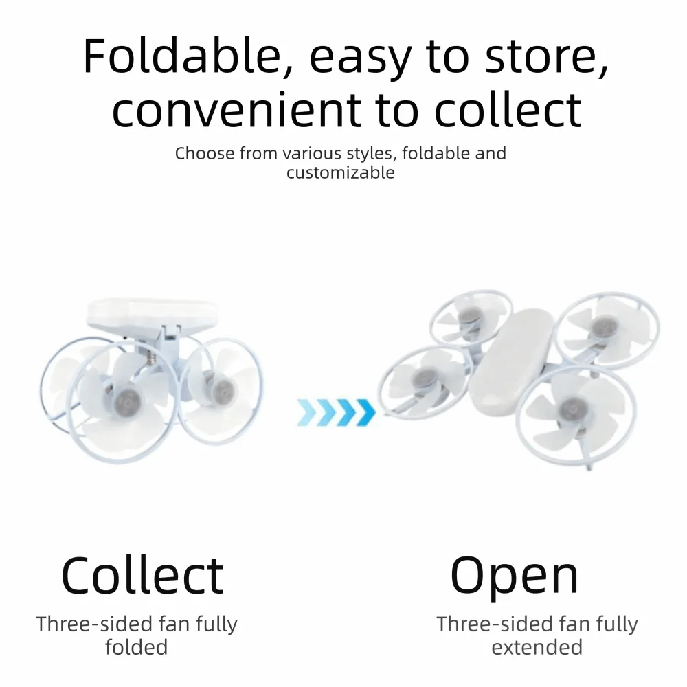 3-Speed 2-in-1 Ceiling Fan Light 3-Color Temp Adjustable LED Ceiling Fan Light Dimmable Remote Control