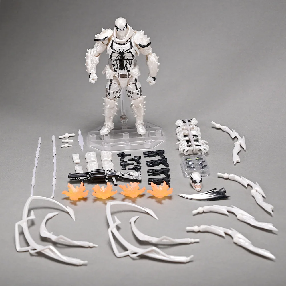 Anti Venom  Agent Moveable Figurine Yamaguchi Style Second Factory Ocean Hal Surprise White Hands On Model Toy holiday