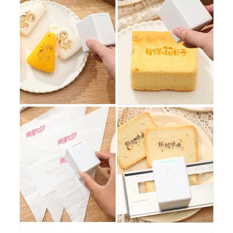 Edible Printer DIY Mini Potable Color Logo Print Machine Mbrush Food Printer for Cookies Bread Coffee Latte Art Printer