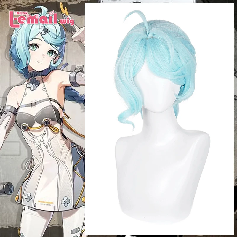 

Парик L-email Синтетические волосы Игра Zenless Zone Zero Seed Косплей Парики 65 см Длинная коса Синий Цвет Парик Термостойкий парик