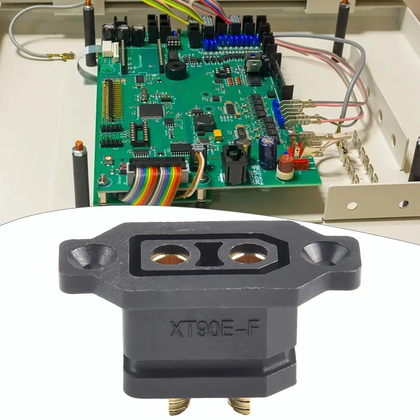 XT90E-F porta de carregamento da bateria de lítio plug base fixa conector do veículo elétrico acessórios da ferramenta em casa para testes elétricos