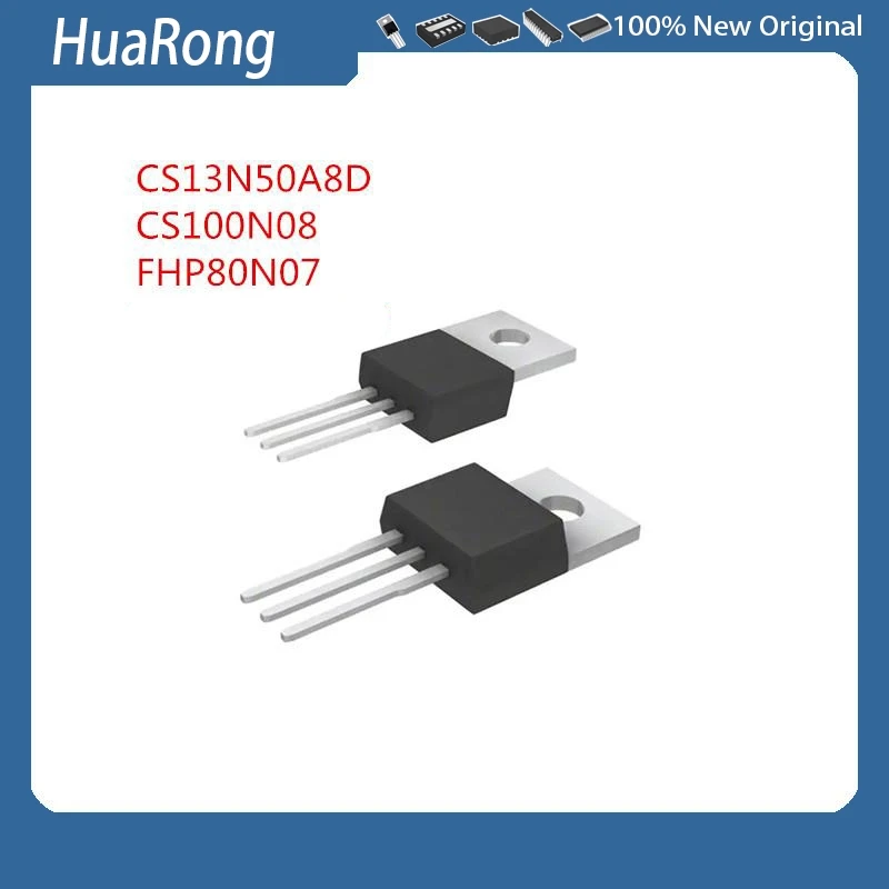 10Pcs/Lot    CS13N50A8D   CS13N50    13A 500V   CS100N08  FHP80N07     TO-220