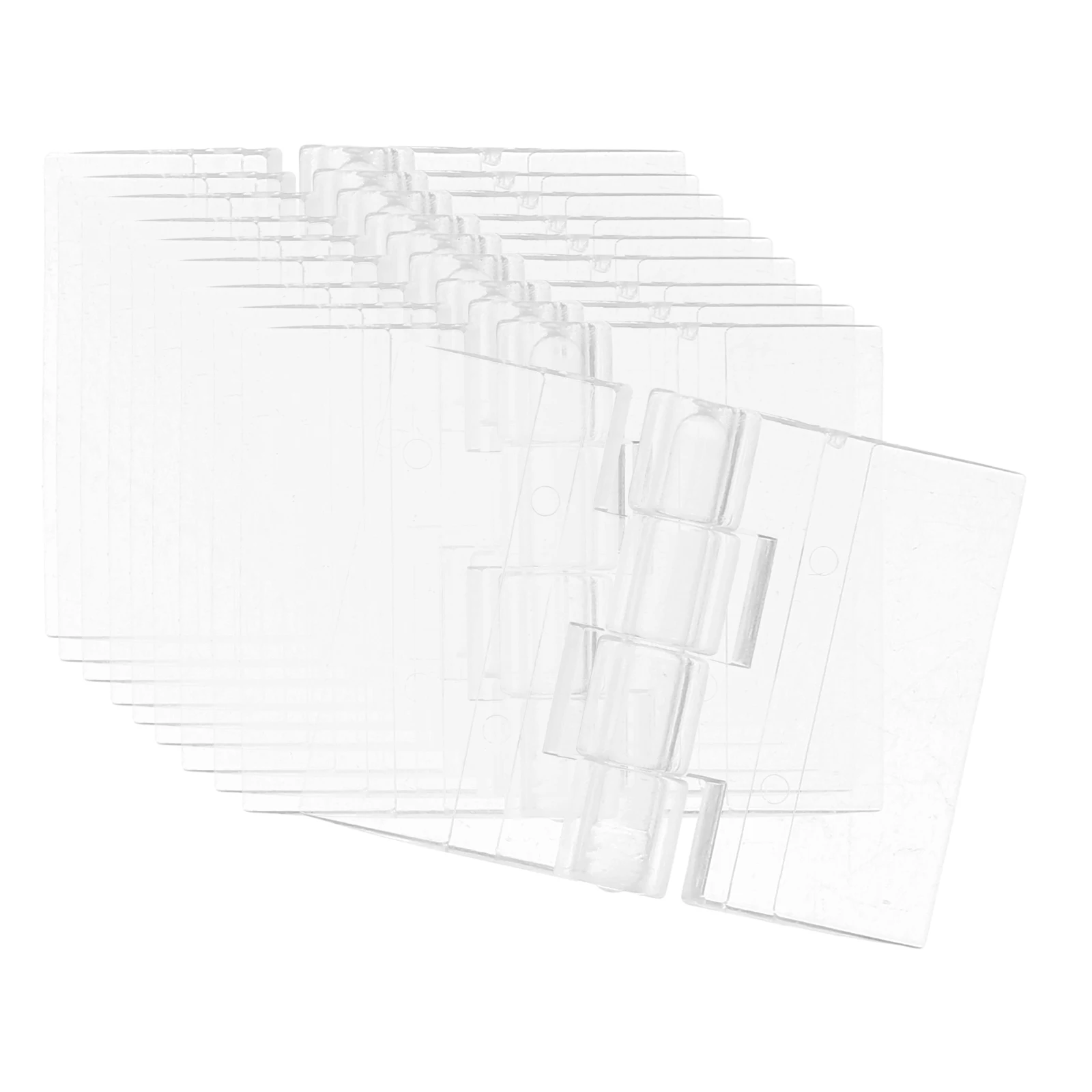 

10pcs Acrylic Cabinet Door Drawer Small Box Table Glass Door Crafts Hinge Transparent Furniture Hinge For Wooden Box