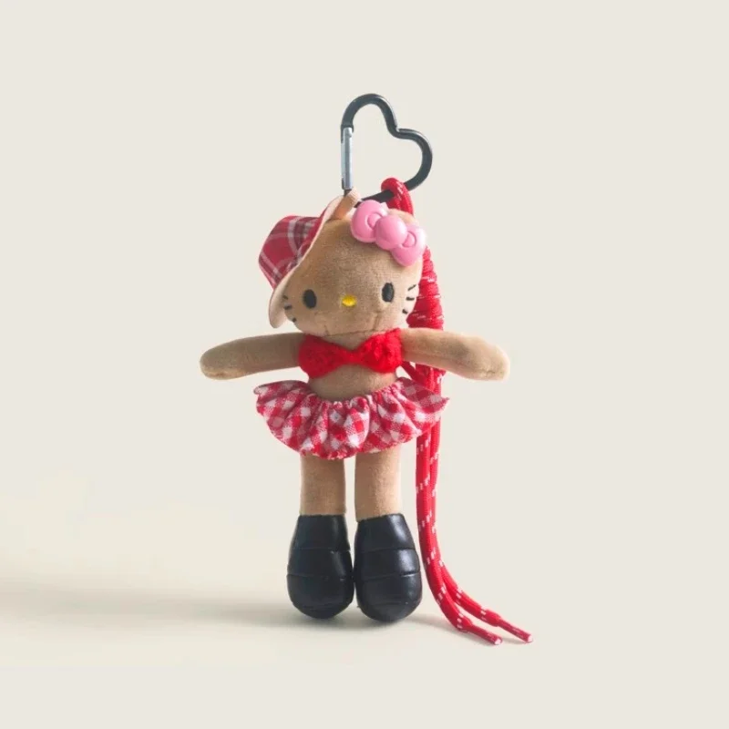 MINISO Kawaii HelloKitty أنيمي المفاتيح ميلاد اللون الكرتون ليوبارد شنقا الديكور زوجين على ظهره سحر دمية لعبة فتاة هدية #2