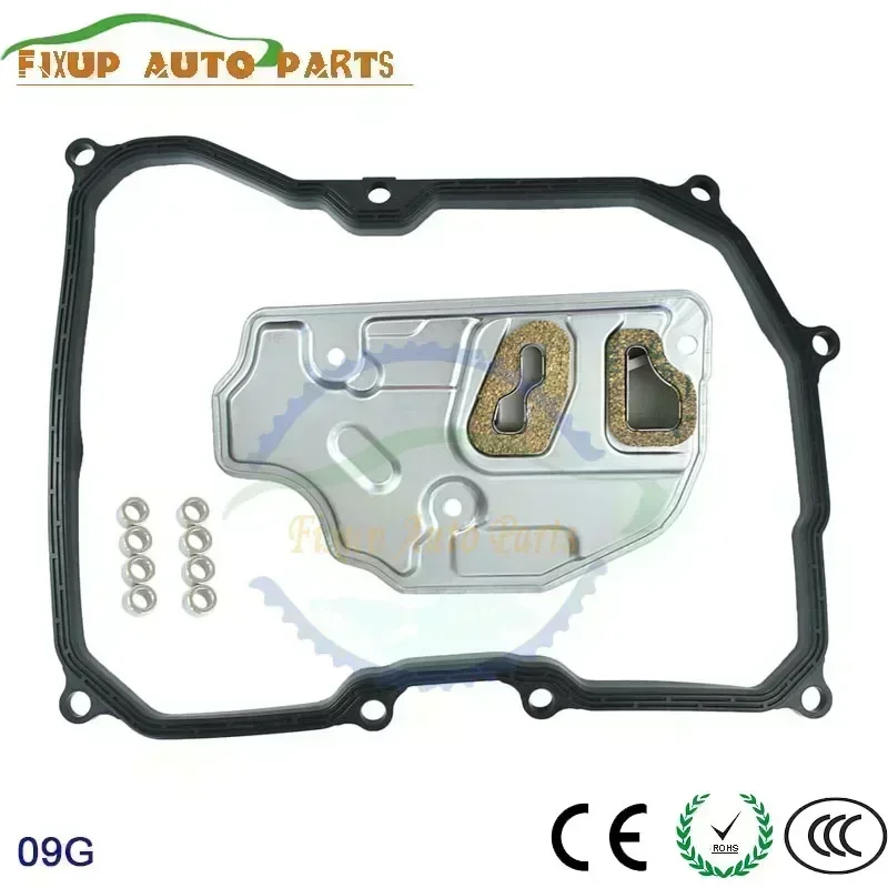

09G TF60SN Масляный фильтр автоматической коробки передач 09G 325429 Прокладка масляного уплотнения 09G 321370 Для VW Passat CC Jetta Golf Gearbox TF60-SN Масляный поддон