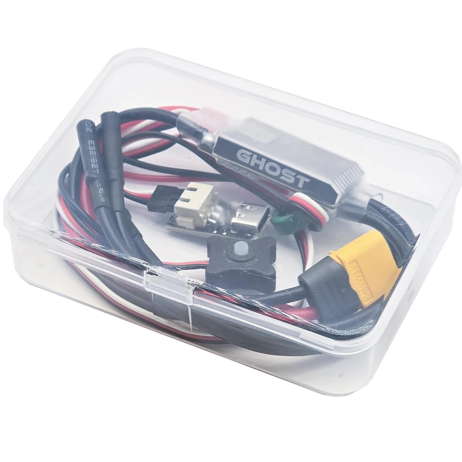 Ghost Brushless ESC 60A ESC with 12A Adjustable BEC 8.4V for 1/10 RC Crawler Axial SCX10 TRX-4 with ESCape32 WiFi-Link view 4