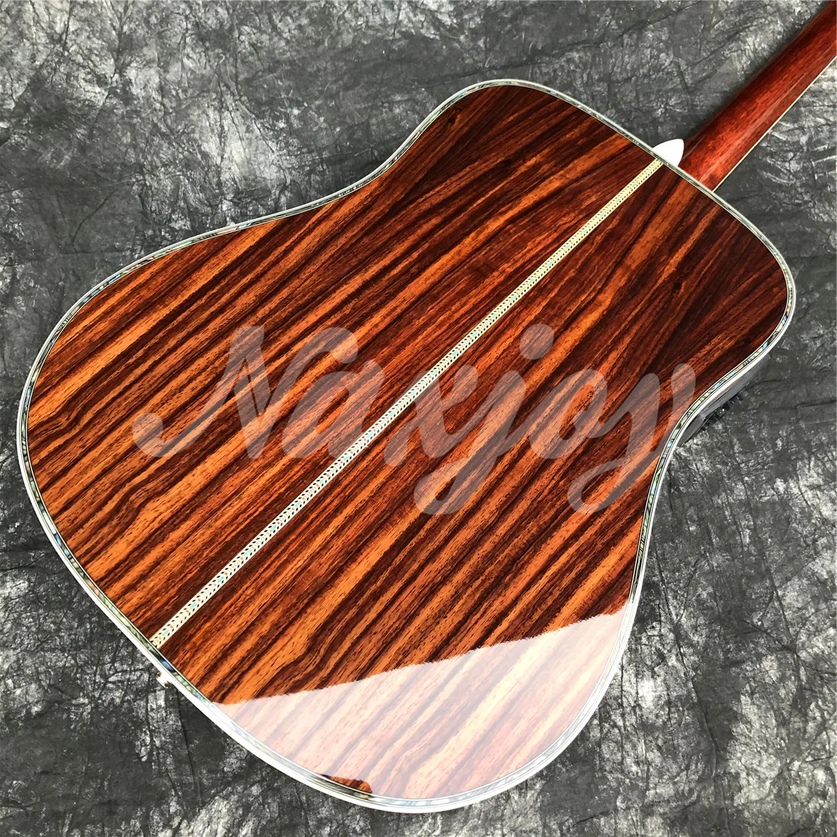 Hand Made 41 Inch D Type Solid Spruce Acoustic Guitar Ebony Fingerboard Rosewood Body view 5