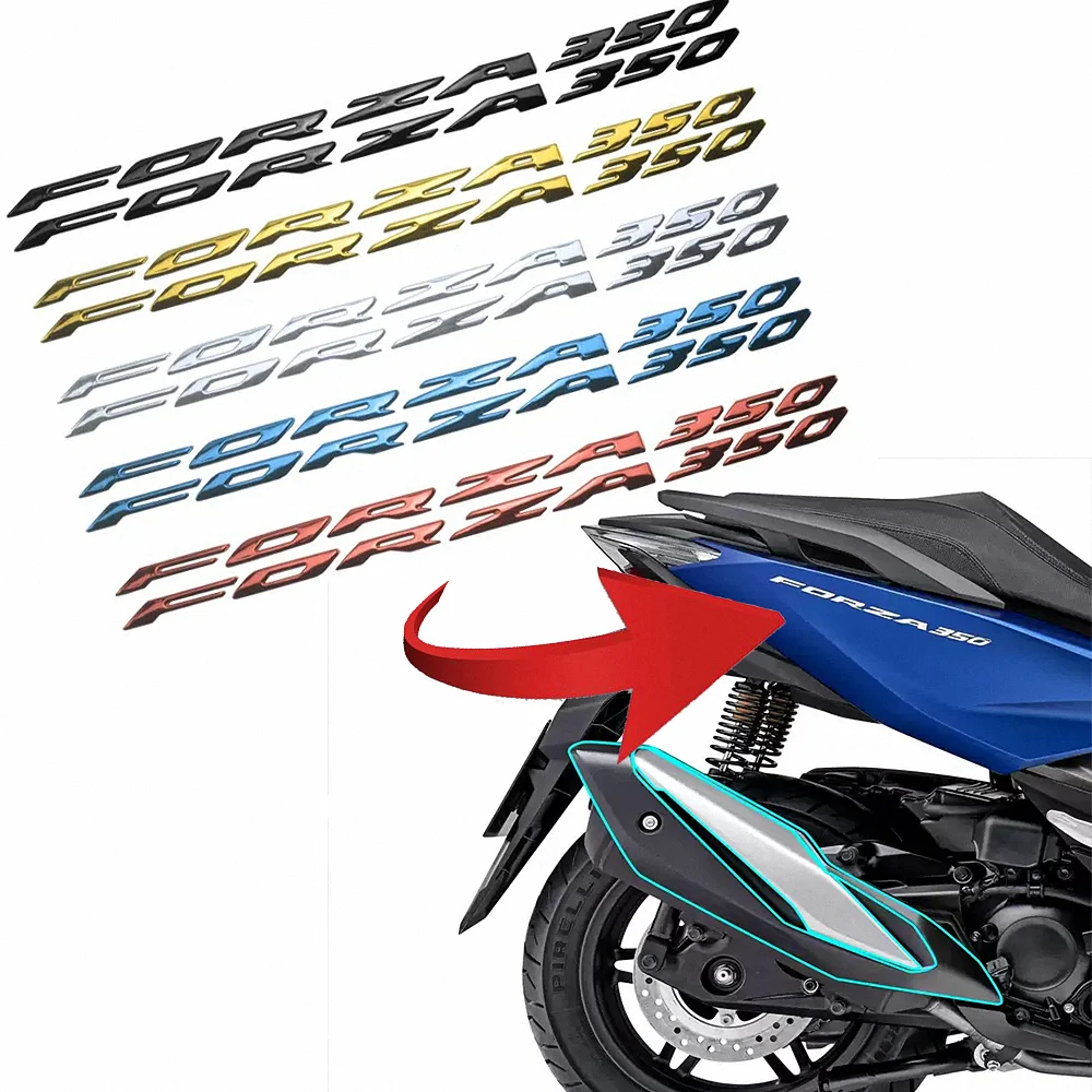 For Honda Forza350 3D Stickers Motorcycle Accessories Protection Decals Tank Pad Emblem Forza NSS NSS350 300MM 350 300 2023 2024