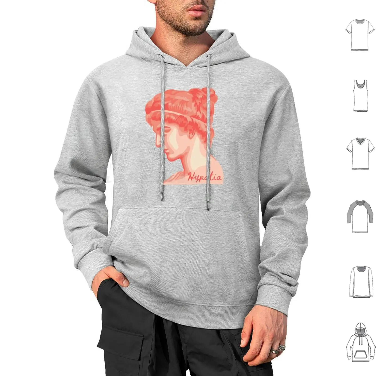 Hipatía de Alexandria sudaderas con capucha de manga larga hipatía Alexandria mujer filosofía feminista matemático feminismo ciencia