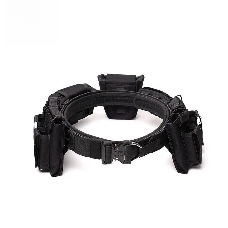 ensemble-de-ceinture-tactique-d'exterieur-boucle-de-patrouille-reglable-combinaison-de-huit-pieces-ceinture-multifonctionnelle-en-toile-nylon-neutre