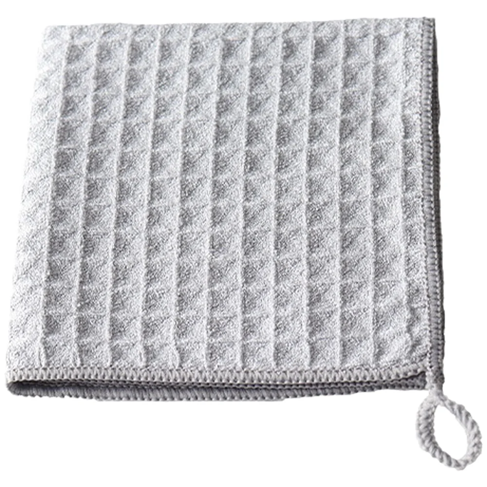 Absorbent Waffle Weave Cleaning Towel for For BARISTA Use with Hang Loop Lint Rag for Efficient Spill Cleaning