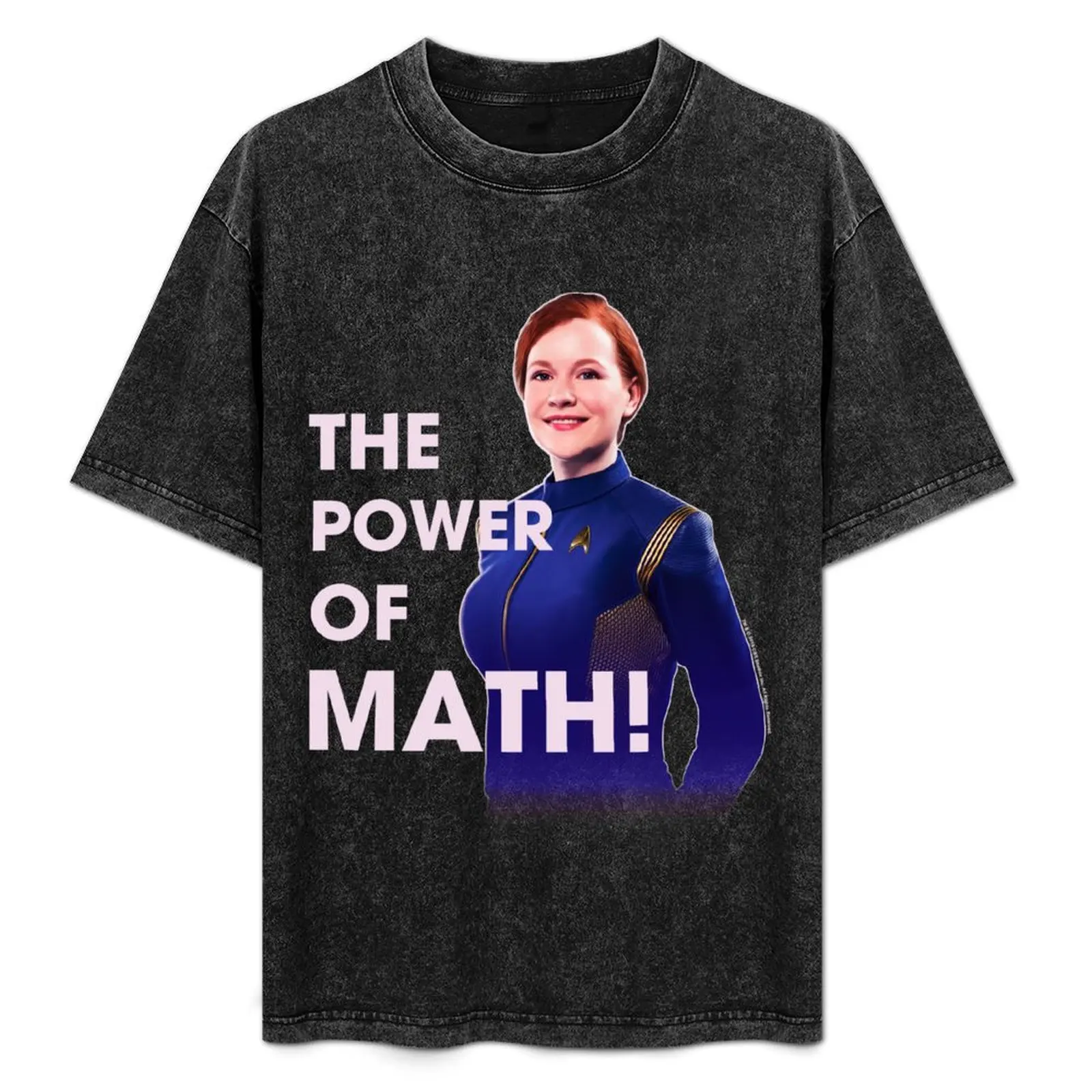 

Star Trek Discovery Silvia Tilly The Power Of Math Portrait T-Shirt Breathable Basic Cotton T-Shirt