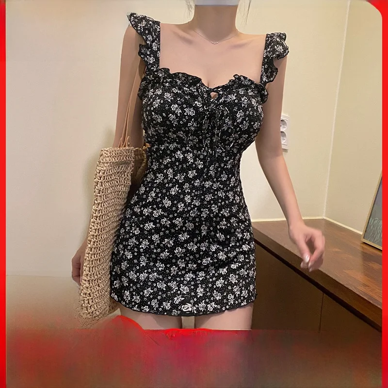 

Женский новый купальник 2020 года в стиле Ins, скрывающий живот, утягивающий, цельный, больших размеров, для горячих источников