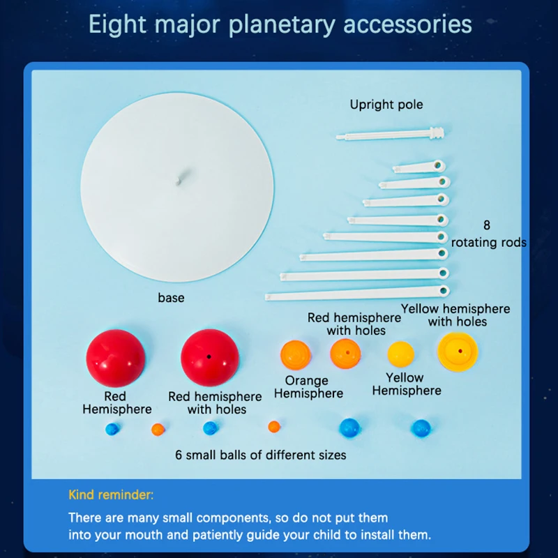 

Plastic Cosmic Solar System 8 Planets Earth Globe Simulation Model Science Educational Teaching Toy