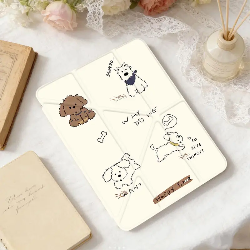 3+Y Multi-Angle Stand Cover For IPad Mini6 8.3 Air3 10.5 Pro11 iPad 10.2 7/8/9 4/5th 10.9 10th iPad A16 2025 11th Air11/13 5