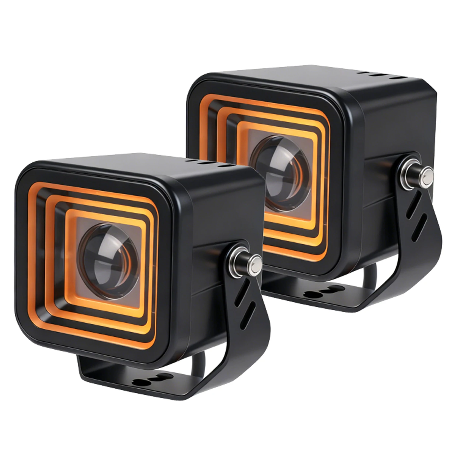 Cápsulas de luz de trabajo Led de 3 pulgadas con luces antiniebla DRL amarillas para motocicletas todoterreno 4x4, camiones, ATV, barco, 12v, 24v