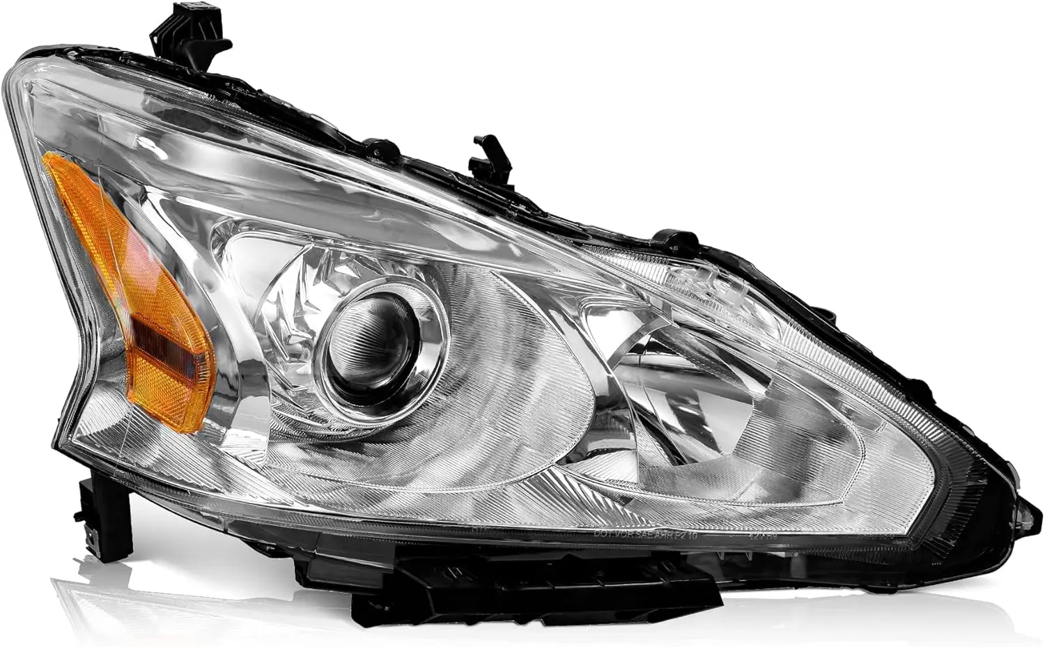 

Headlights Assembly for 13-15 Nissan Altima Sedan, Headlight Replacement for 13-15 Nissan Altima 4-Door Headlamp, Chrome Housing