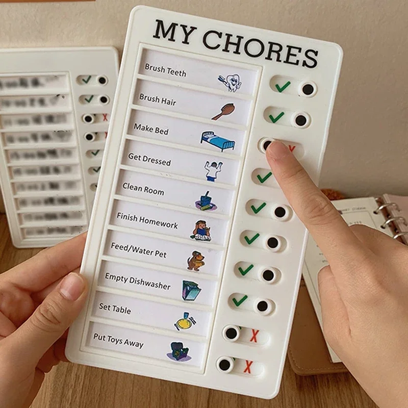 

2pc Portable Chore Chart Memo Board, To Do List Checklist Board Detachable Reusable DIY Message Home Travel Planning