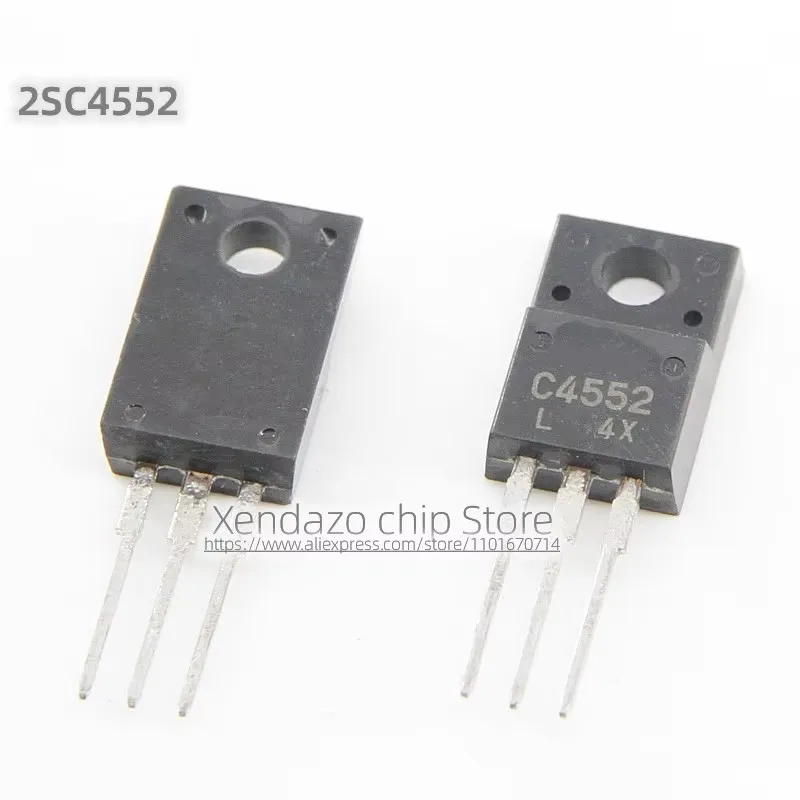 10pcs/lot Paired tube 2SC4552 C4552  / 2SA1744 A1744 TO-220F package Original genuine Power transistor