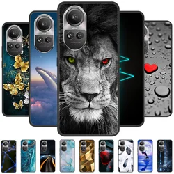For Oppo Reno 10 5G CPH2531 Case Reno10 Shockproof Soft TPU Silicone Phone Cover For Oppo Reno 10 Pro 5G CPH2525 Funda Cartoon