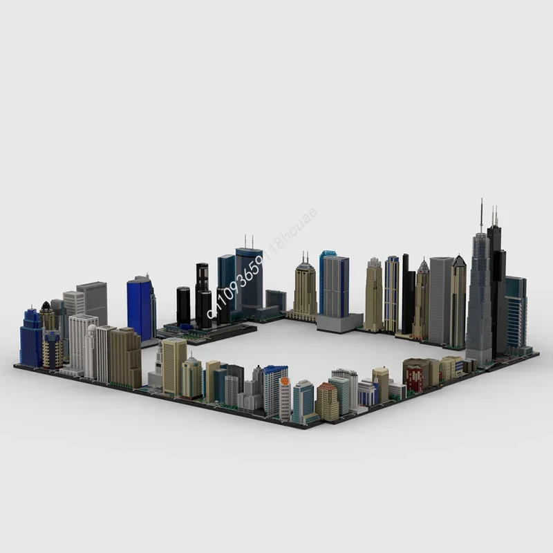 103737pcs MOC The Architectureed Model Building Blocks Architecture DIY Creative Idea Education Christmas Gifts Brick Toy Kids