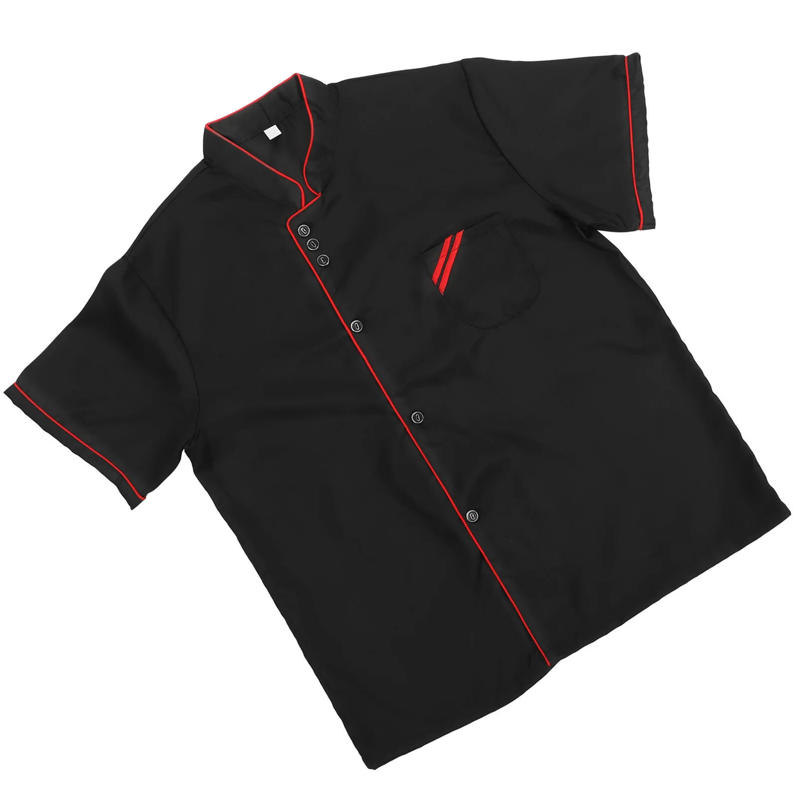 

Short Sleeve Chef Shirt Casual Loose Clothing Print Restaurant Uniform Jacket Bakery