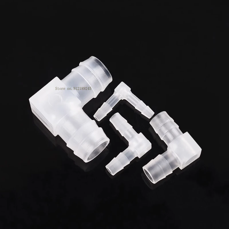 خرطوم على شكل حرف L مشترك متساوي القطر الزاوية اليمنى البلاستيك حوض السمك انبوب ماء موصل ملحق مشترك #2