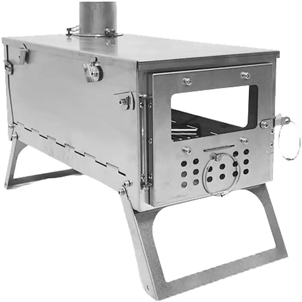 

Титановая портативная походная плита для кемпинга, длина дымохода 2 м