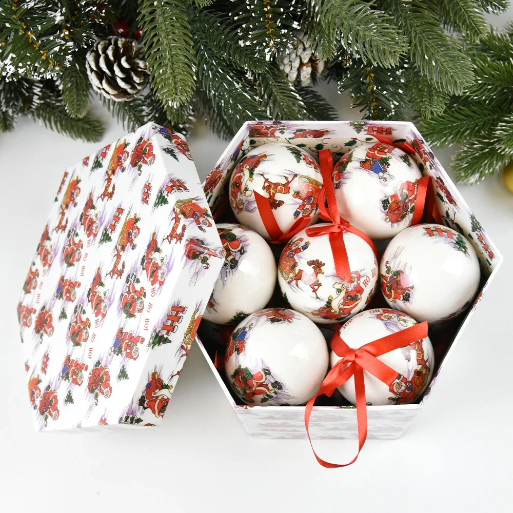 14 PCS Christmas Tree Decor Ball Baubles Ornament  Xmas Tree toys Xmas Party Hanging Ball for Home Party Ornament Christmas Gift