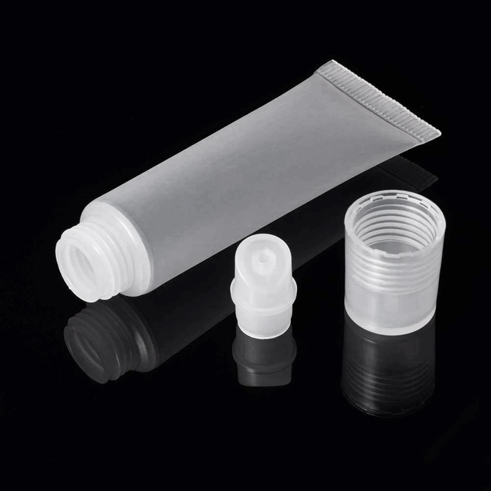 

【Popular】400 Pcs 10Ml Distribution Bottle Lip Gloss Tubes, Empty Clear Lotion Containers Tubes For Cosmetics DIY, Oblique Mouth