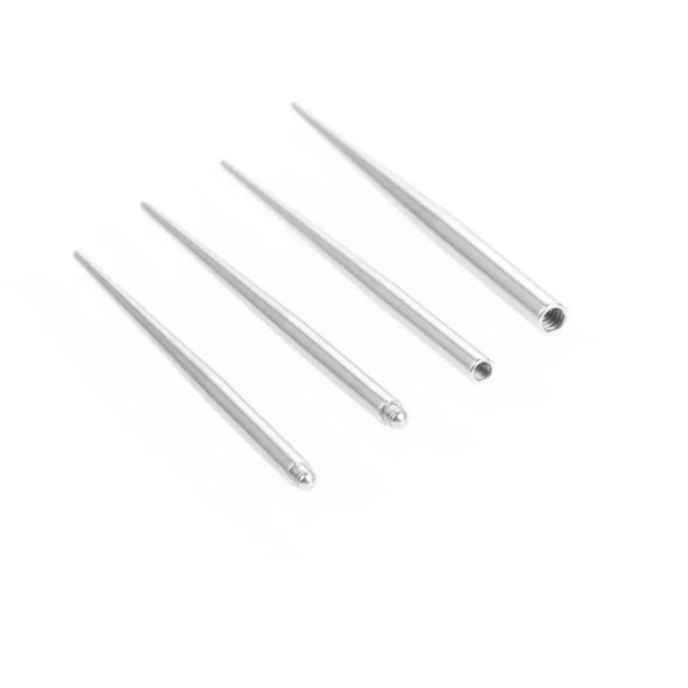 2PCS Internal & External Thread Steel Body Piercing Kit 14G (1.6mm) & 16G (1.2mm) Eyebrow Lip Ear Tongue Needle Tool