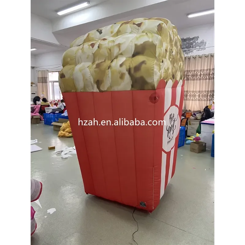 Custom Inflatable Popcorn Model Giant Advertising Balloon Outdoor Event Promotion Display Decoration Air Blown Figure