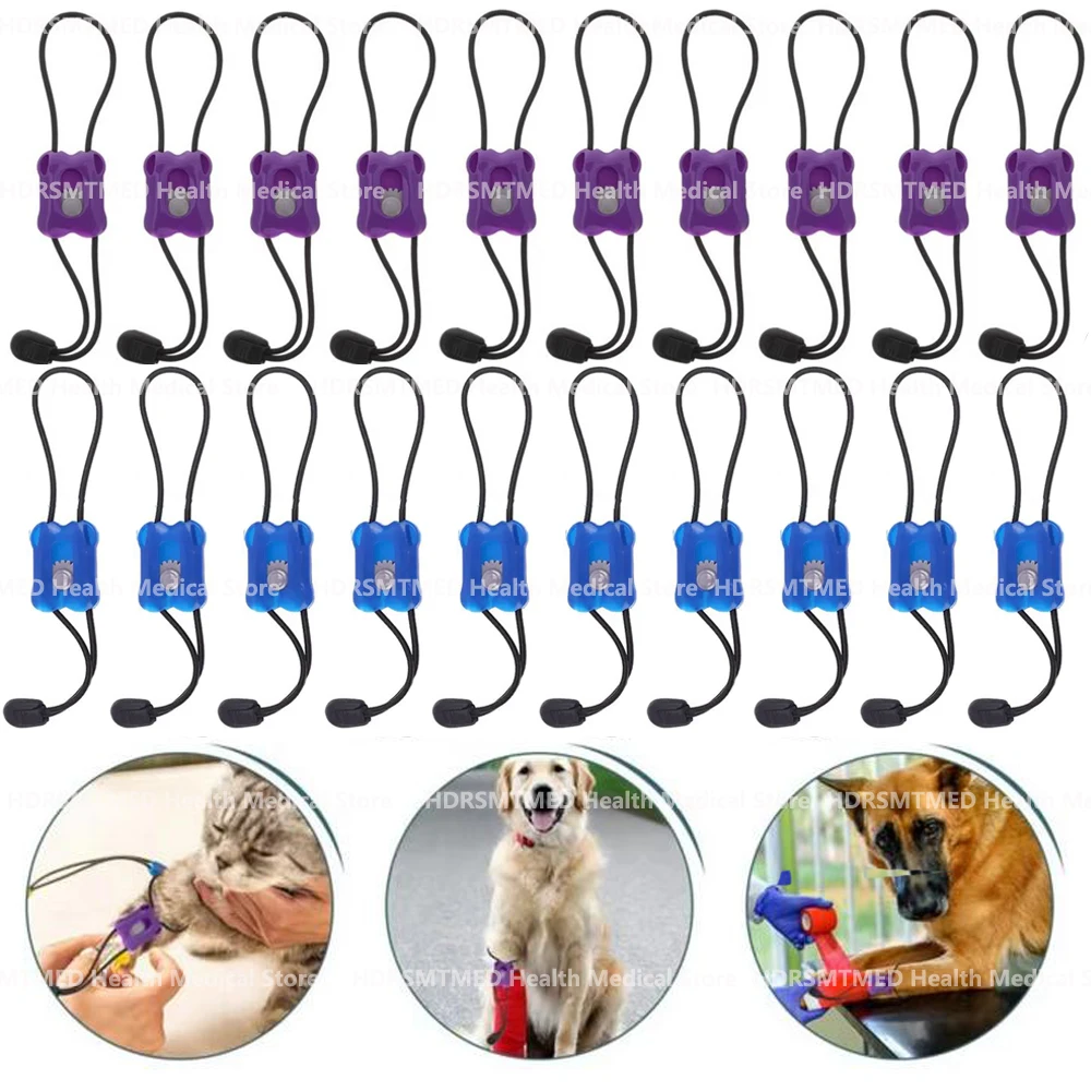 10-100PCS Mini Professional Elastic Tourniquet Quick Release Medical Belt for Emergency Blood Control First Aid Animal Use