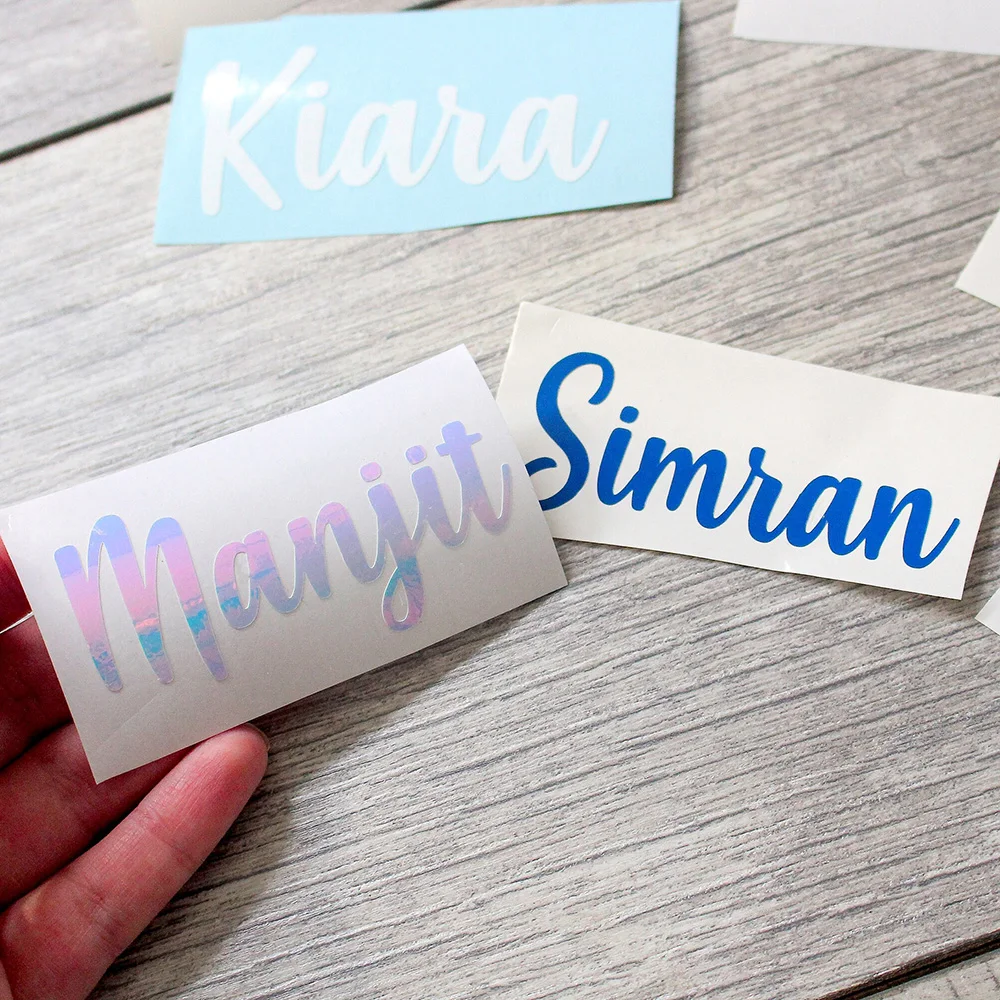 2pcs Custom Name Vinyl Decal Personalized Water Bottle Name Sticker Hen Party Decor Bridal Decals Gift Box Sticker Free Shipping