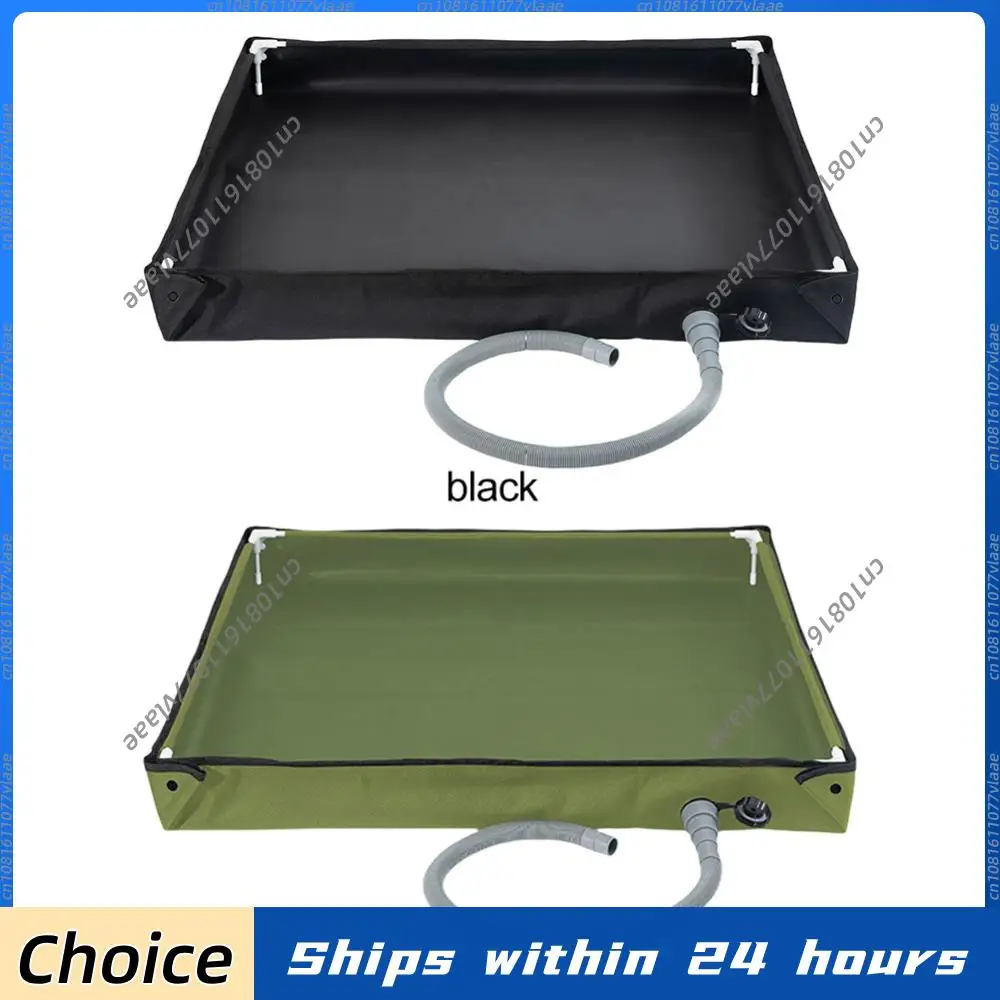 

Camping Shower Tent Floor Base with Drain Hose Outdoor Tent Shower Tray for RV Outdoor Camping Shower Beach Pet Bath